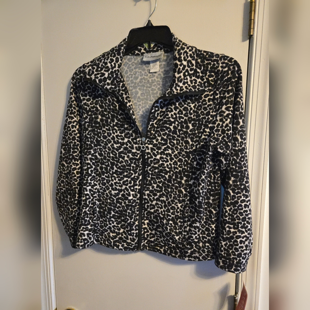 Animal Print Zip Jacket